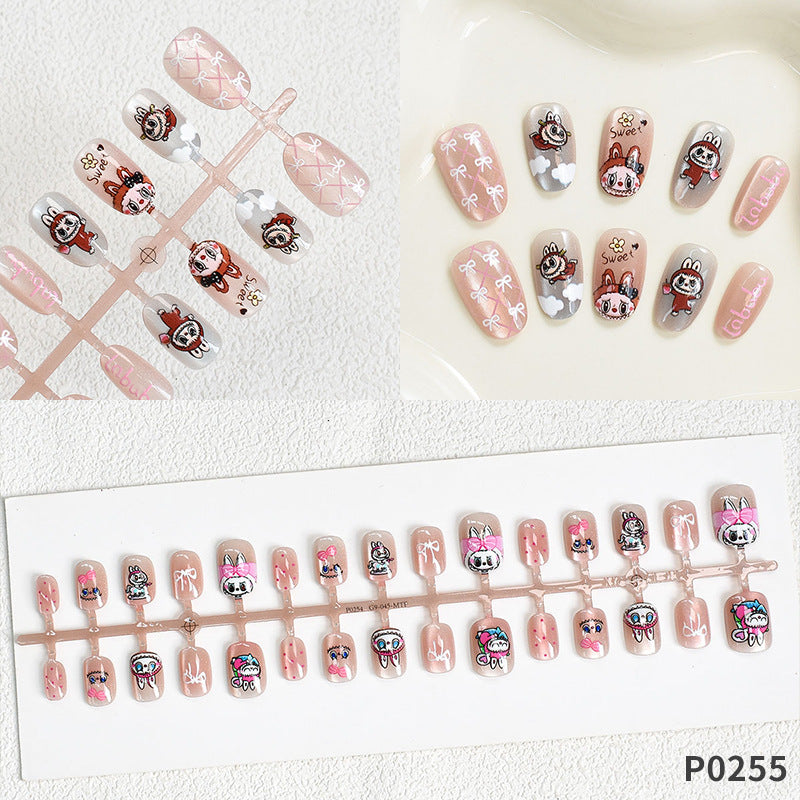 Whimsical Themed Press-On Nail Art Kalsten