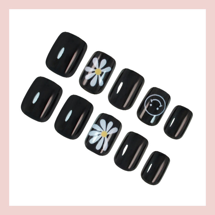 Nail art set with creative flower and clock designs Kalsten