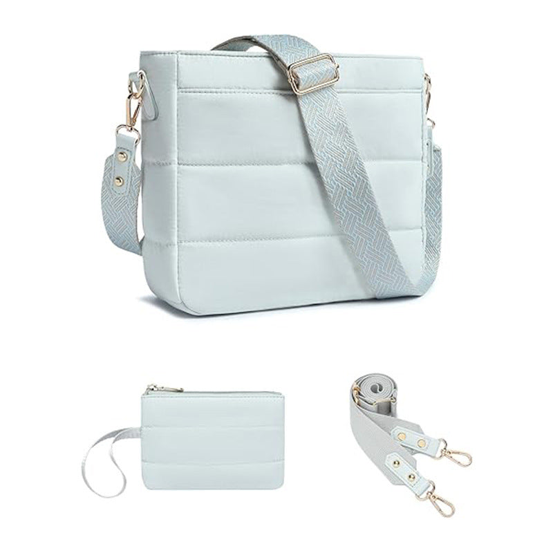 Fashionable shoulder bag with detachable wallet compartment Kalsten
