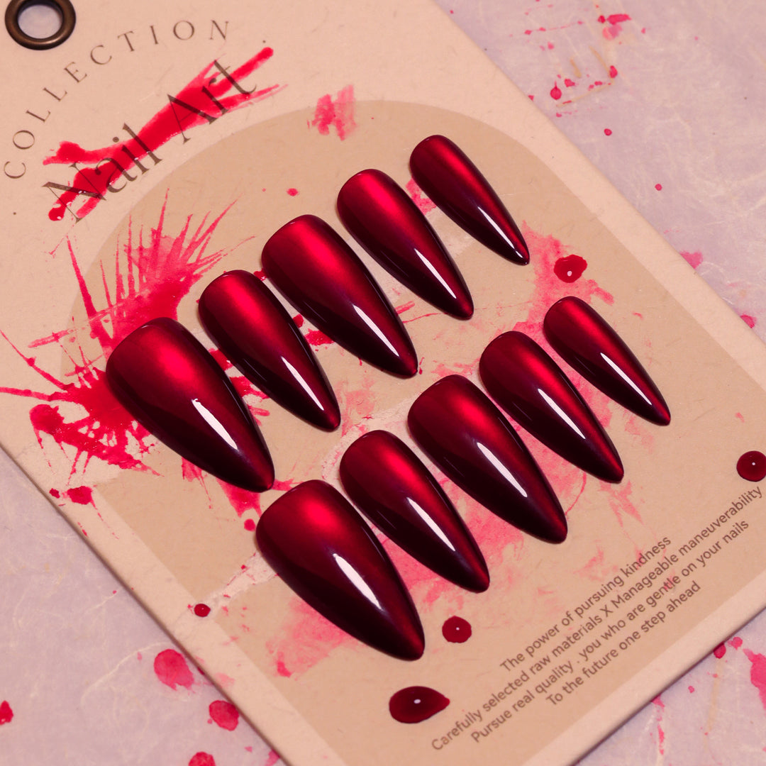 Glossy Stiletto Press-On Nail Set Kalsten