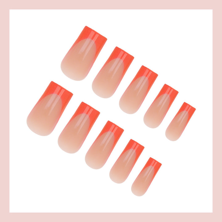 Acrylic nail set with stylish gradient and elegant designs Kalsten