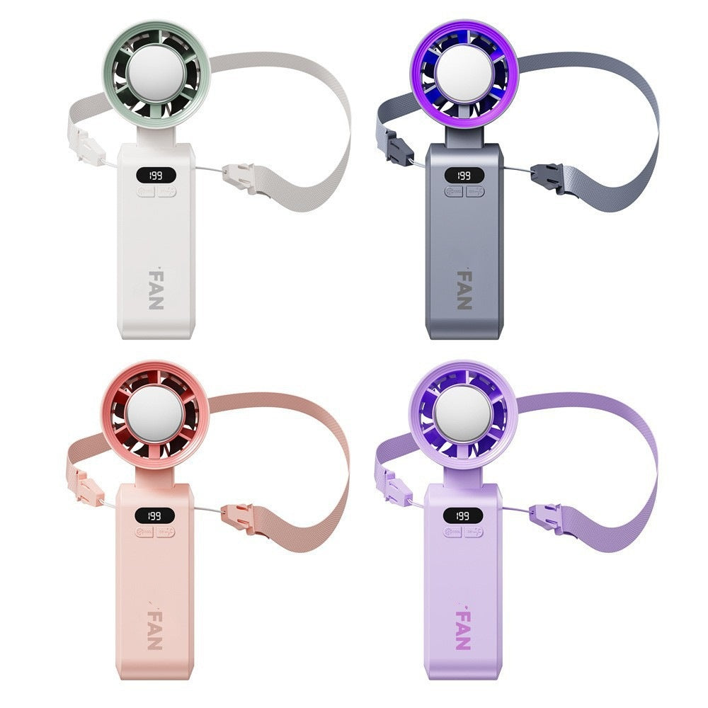Unisex Portable Multifunction Fan with Digital Temperature Display Kalsten