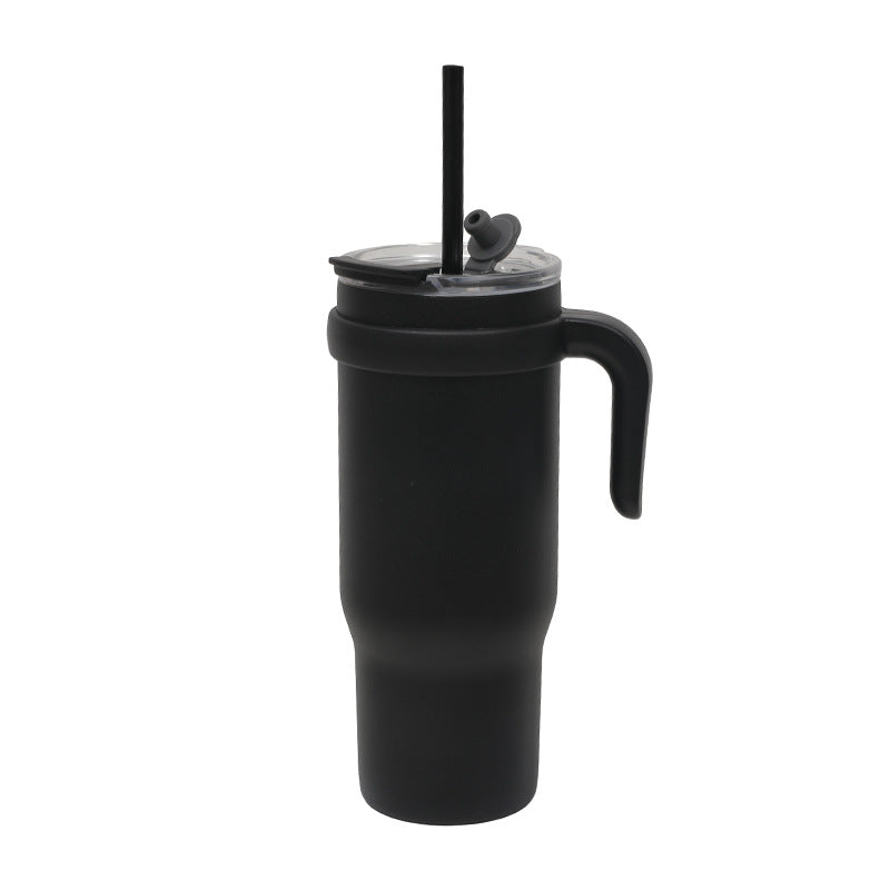 Women's Insulated To-Go Cup with Ergonomic Handle and Flexible Straw Kalsten