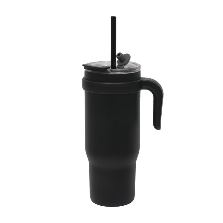 Women's Insulated To-Go Cup with Ergonomic Handle and Flexible Straw Kalsten