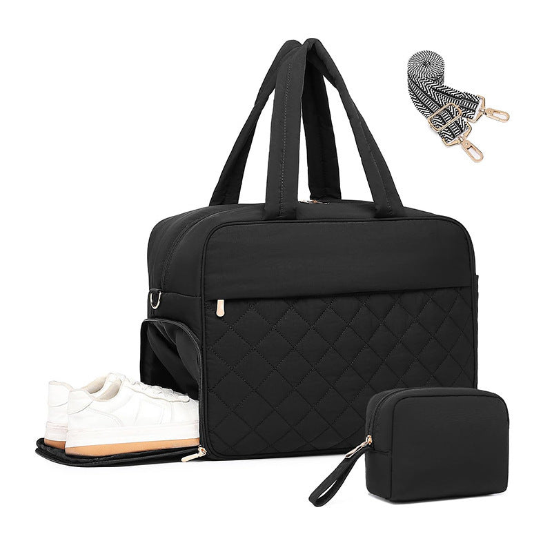 Quilted Multi-Functional Sports Duffle Bag Kalsten