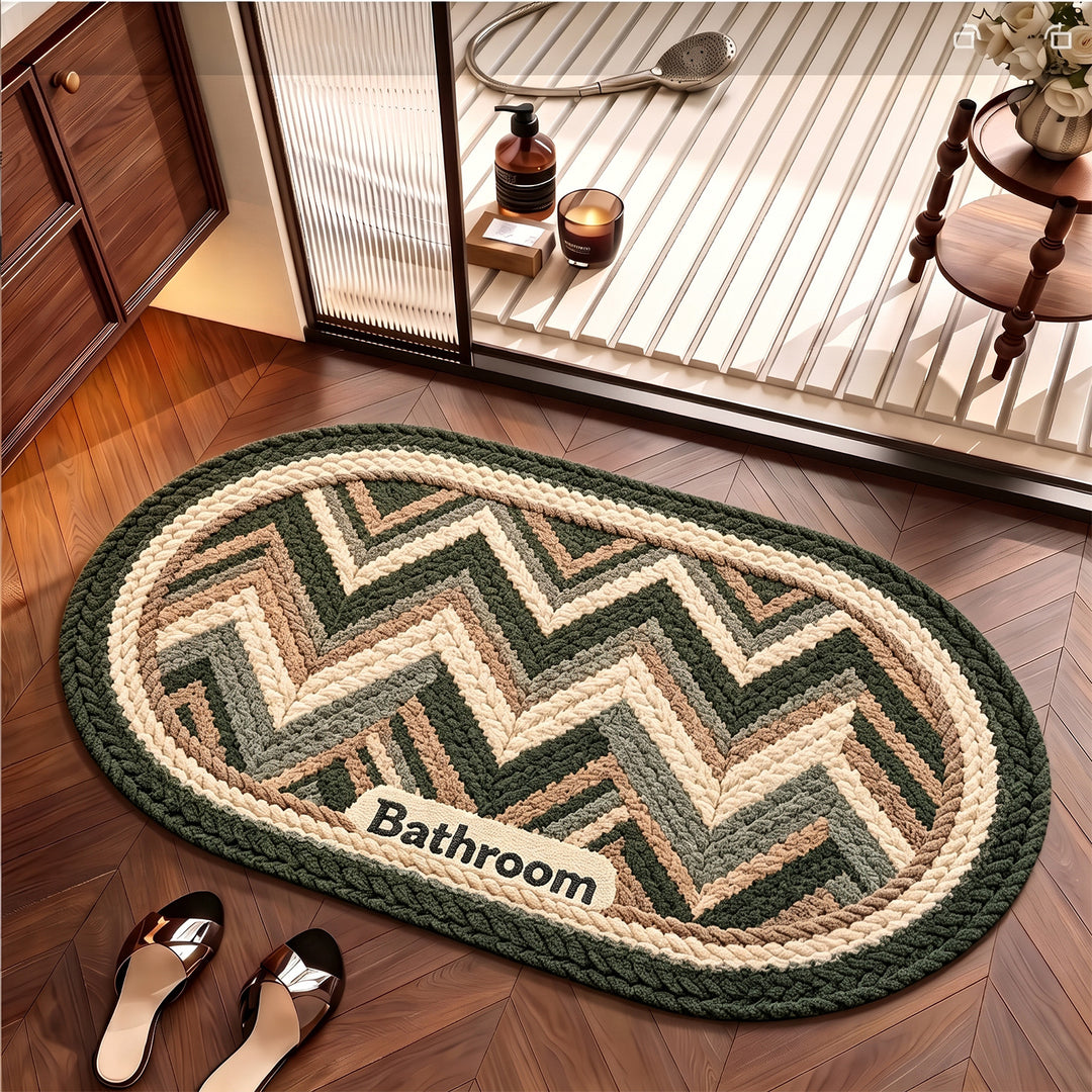 Braided Textured Area Rug