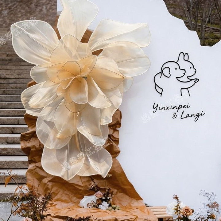 Lifelike Decorative Floral Sculpture