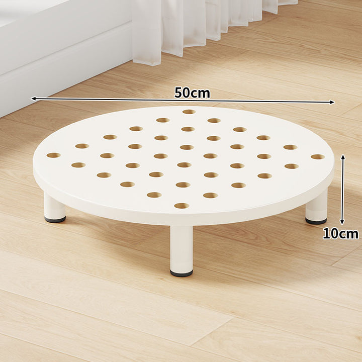 Low-Profile Ventilated Plastic Riser Platform with Anti-Slip Feet
