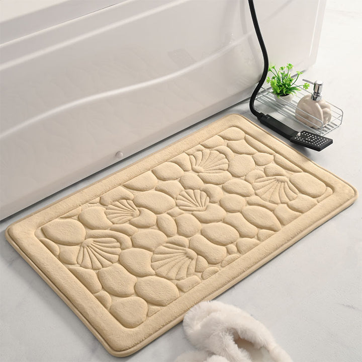 Coastal Pebble Design Bath Mat Kalsten
