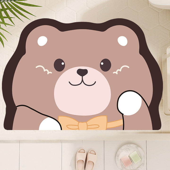 Cute Cartoon Dog-Shaped Bath Mat Kalsten
