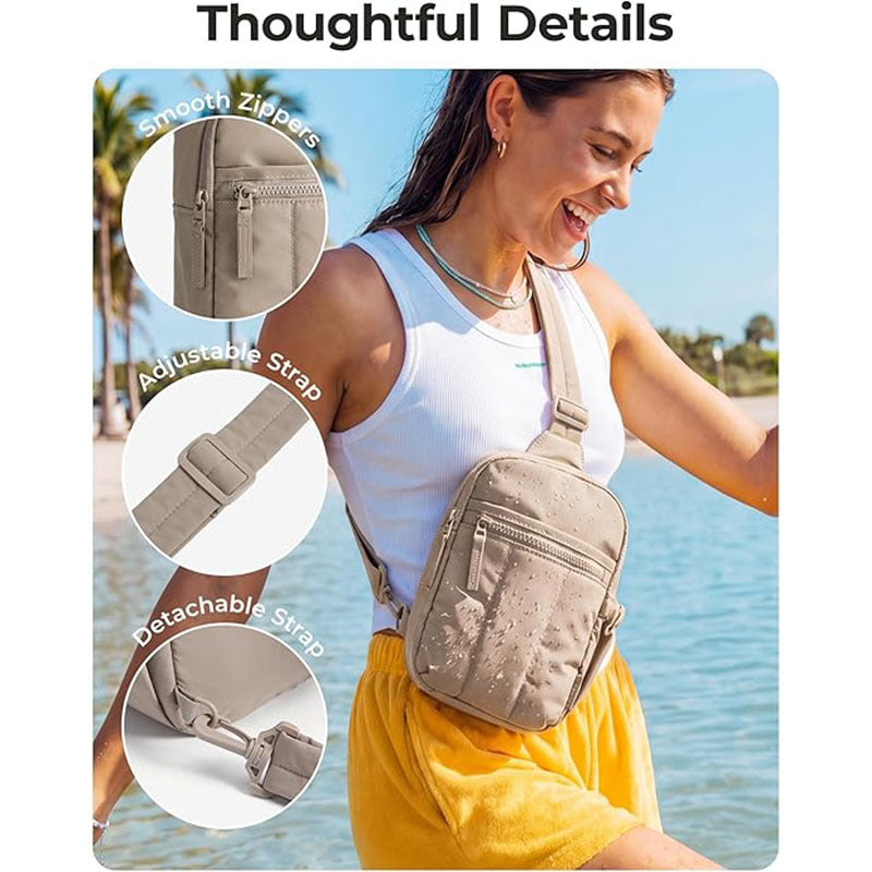 Compact shoulder bag with multiple compartments Kalsten
