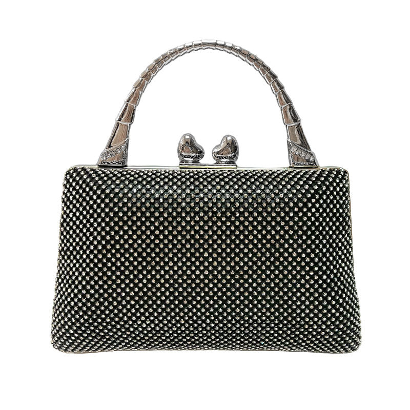 Crystal-Studded Evening Handbag