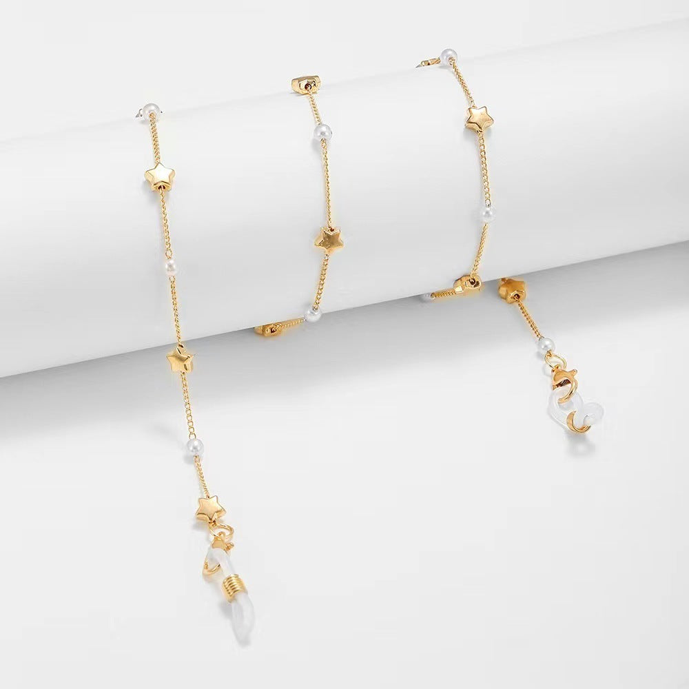 Star-Embellished Gold Plated Anklet Kalsten