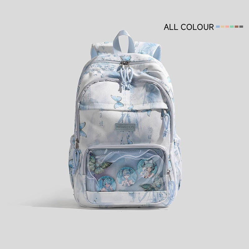 Stylish Butterfly Print Backpack Kalsten