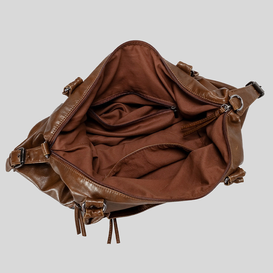 Luxurious Leather Hobo Bag