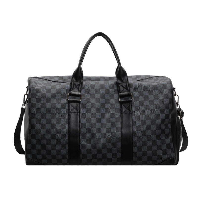 Stylish Checkered Travel Duffel Bag Kalsten