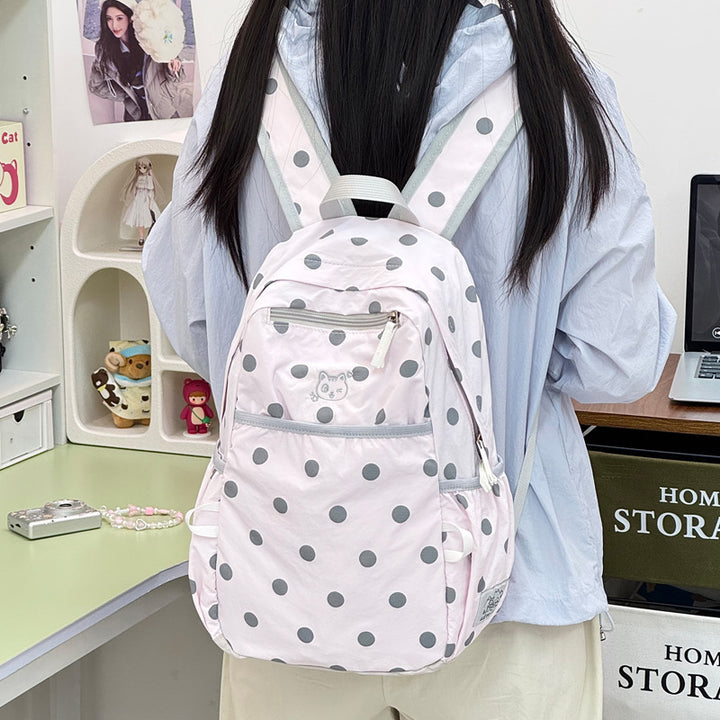 Stylish Polka Dot Casual Backpack Kalsten 1791205343