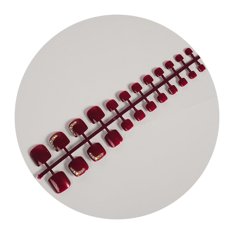 Glossy Decorative Press-On Nail Set Kalsten