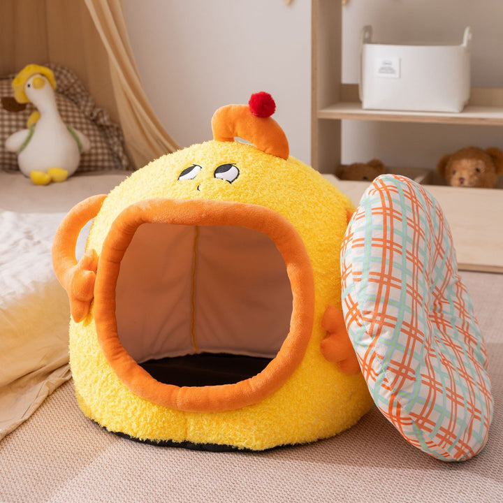 Cozy Cartoon Dog Bed