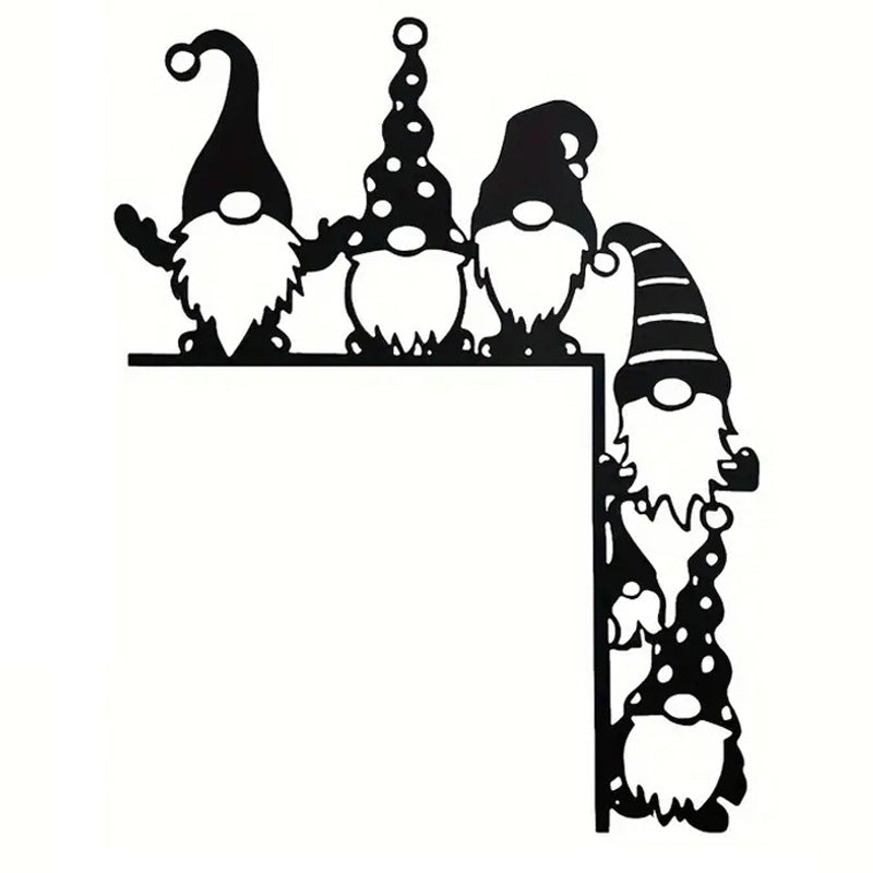 Decorative wall shelf with Christmas gnomes Kalsten