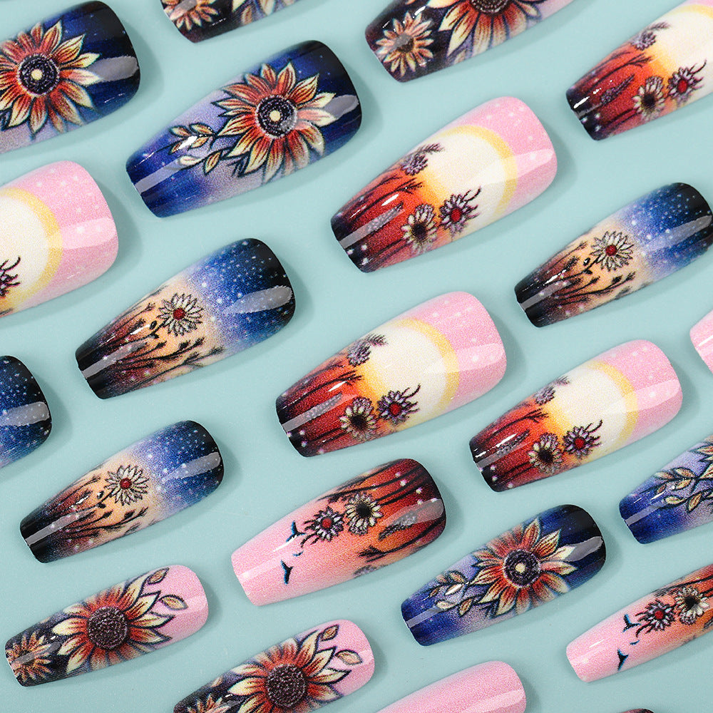 Art Nail Set with Bohemian Designs Kalsten