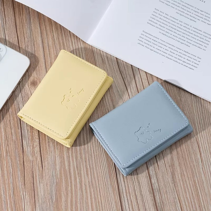 Cute Character Leather Card Wallet