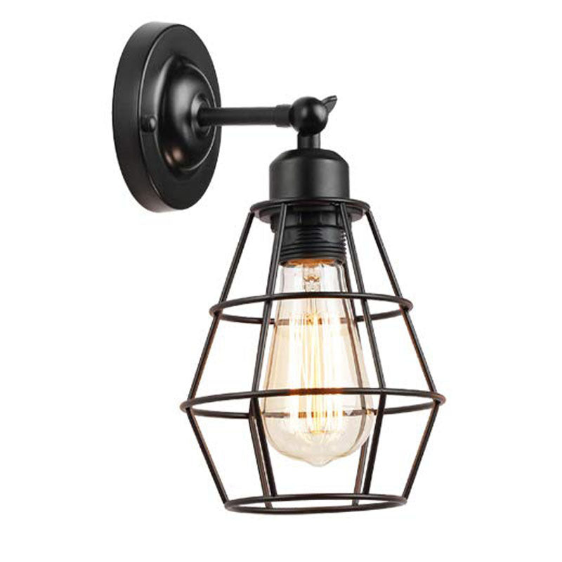 Industrial Cage Wall Sconce