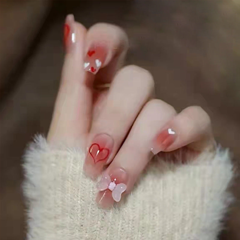 Decorative 3D Butterfly and Heart Nail Art