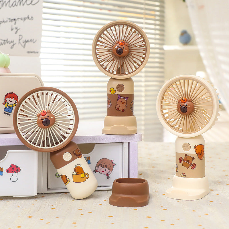 Women's Portable USB Desk Fan with Cute Animal Design Kalsten