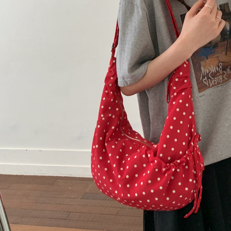 Polka Dot Sling Tote Bag