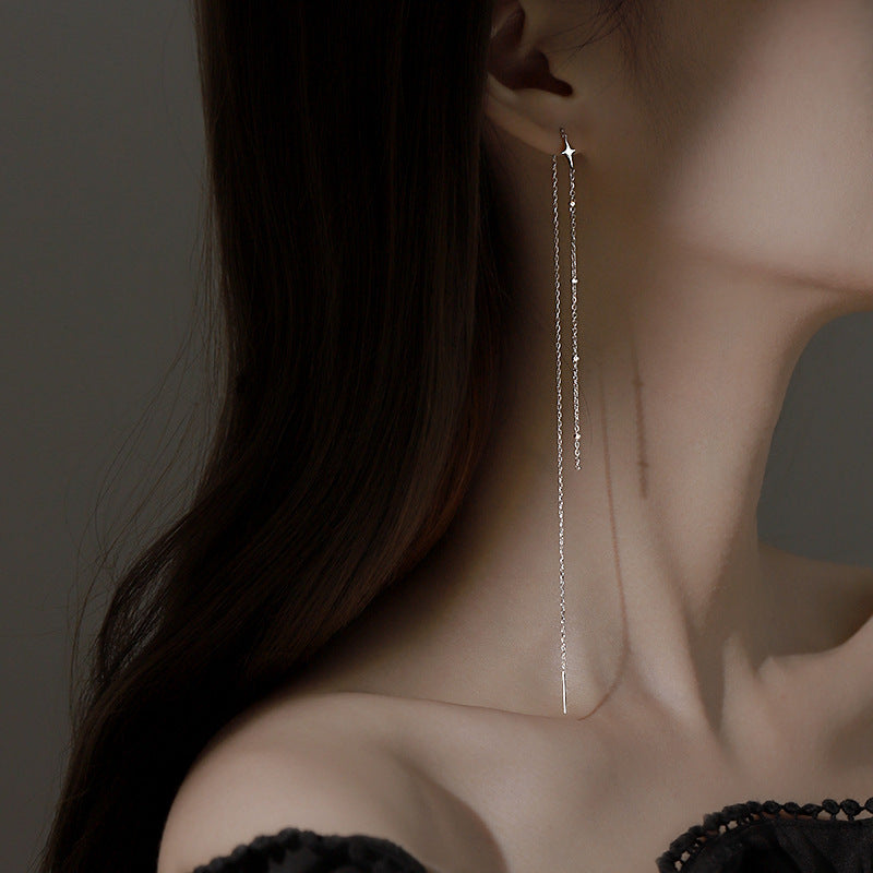 Elegant Y-Necklace with Sparkling Pendant Kalsten