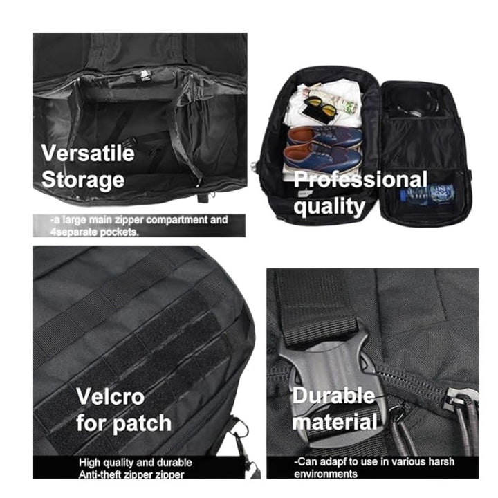 Tactical Duffel Bag with Multi-Compartment Storage Kalsten