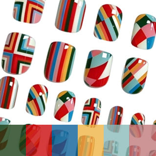 Artistic Multi-Pattern Nail Art Set Kalsten