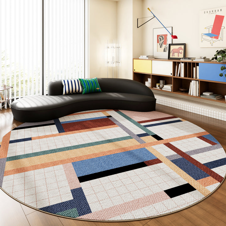 Circular Woven Area Rug