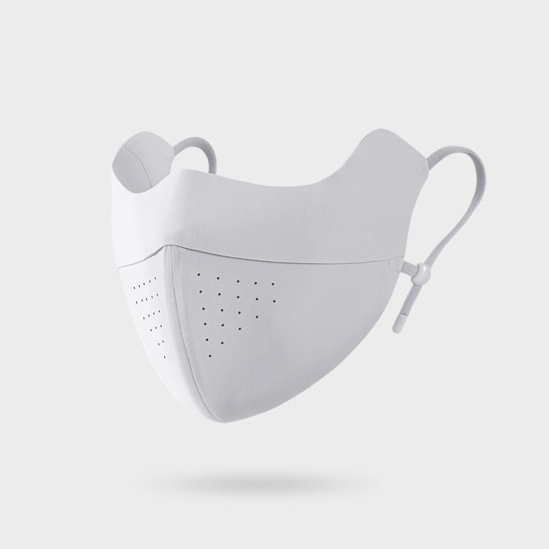Contoured Multi-Layer Breathable Perforated Reusable Face Mask with Adjustable Toggle Earloops Kalsten