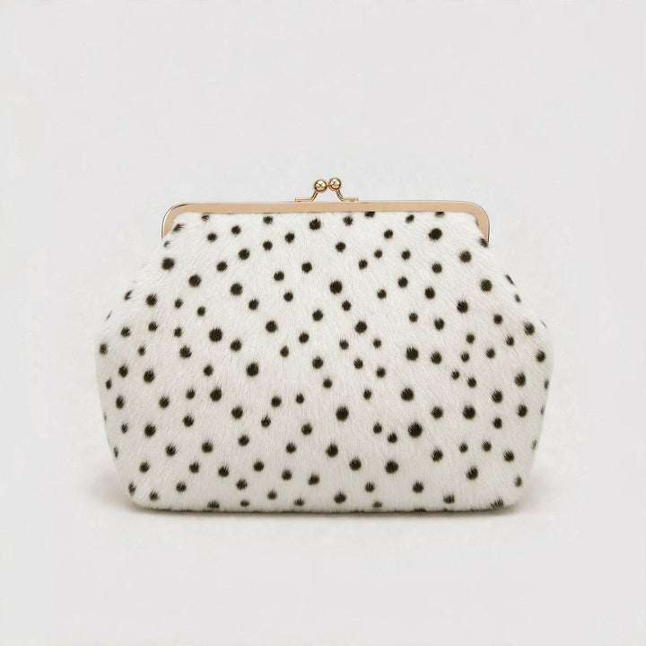 Polka Dot Fur Handbag
