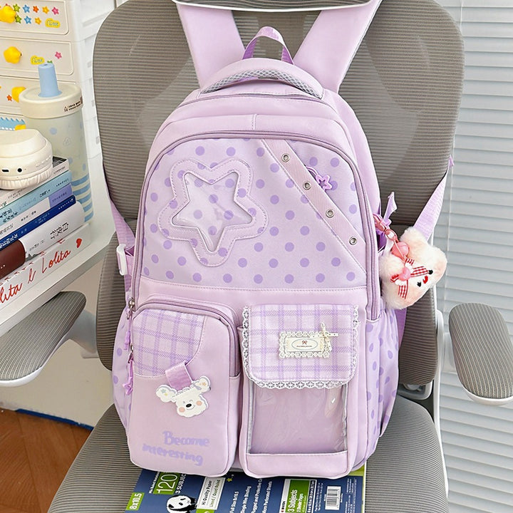 Cute Polka Dot Character Backpack Kalsten