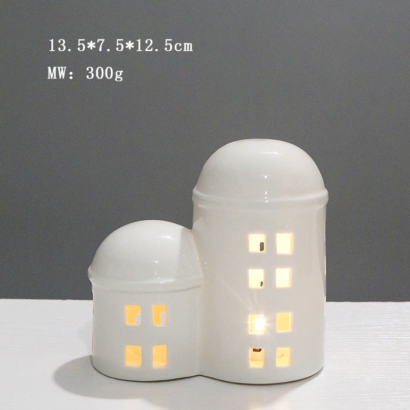 Ceramic House-Shaped Night Light Kalsten