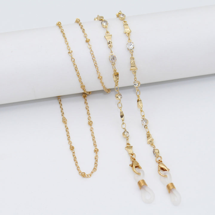 Elegant Crystal-Embellished Eyewear Chain Kalsten 1788159829