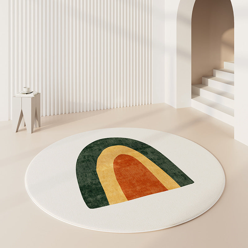 Round Graphic Area Rug Kalsten