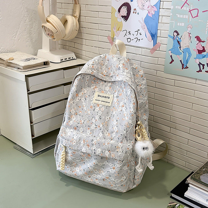 Floral Embellished Backpack Kalsten