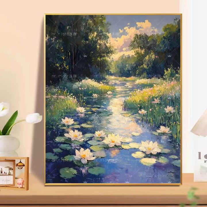 Floral Landscape Oil Painting Wall Art Kalsten