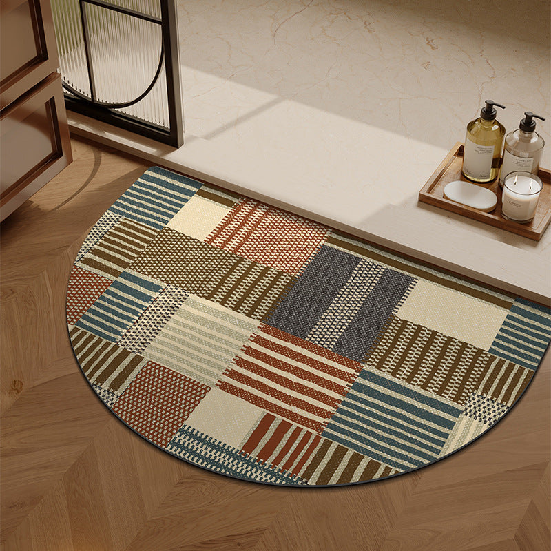 Plush Patterned Entrance Mat