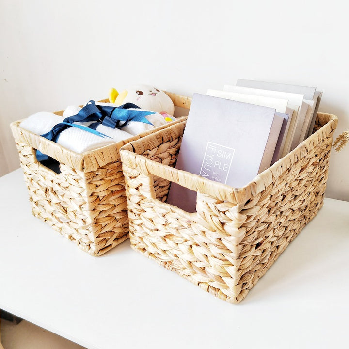 Handwoven Natural Fiber Storage Tray Kalsten