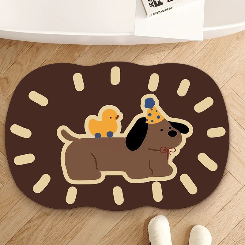 Cute Elephant-Themed Bath Mat