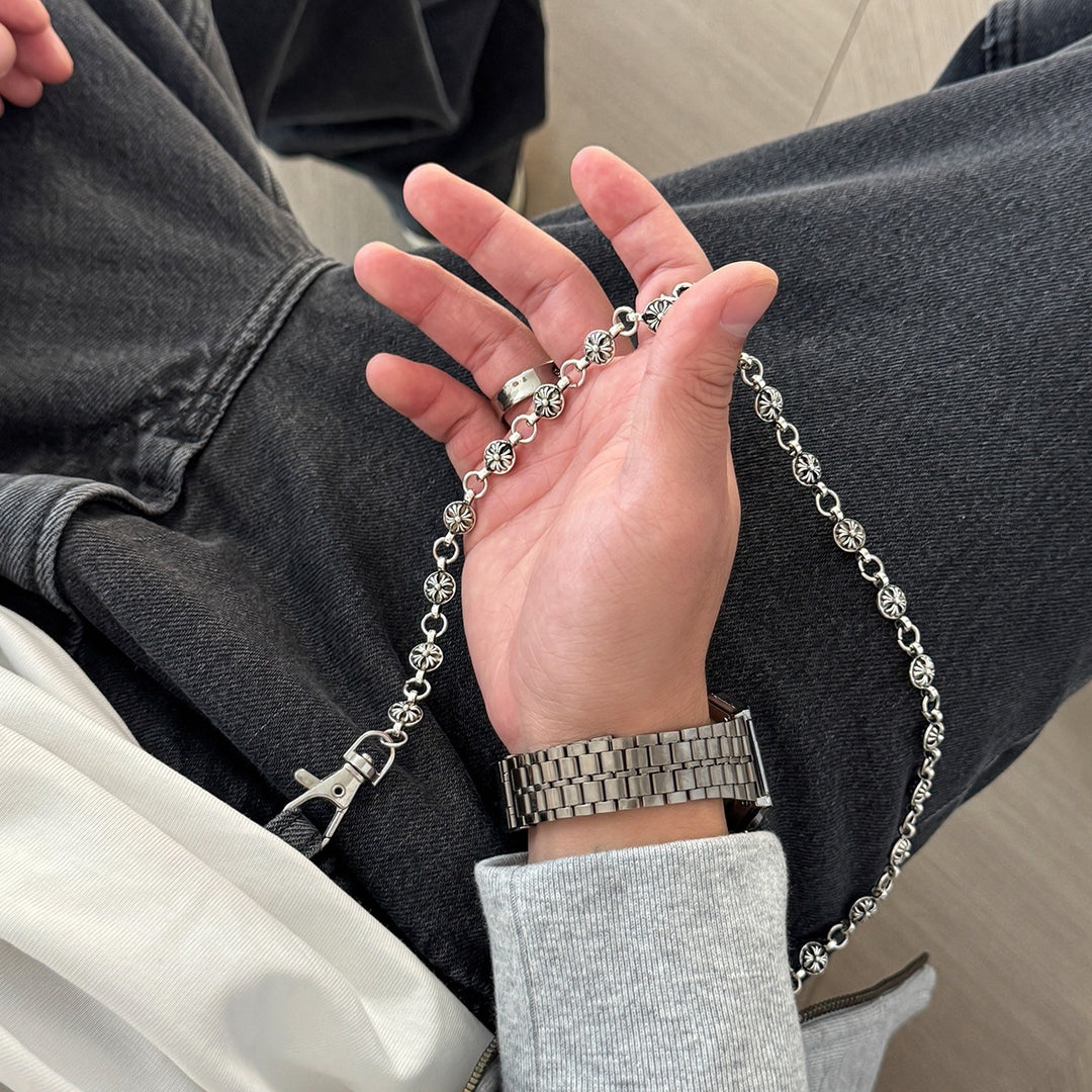 Fashionable chain necklace with glitter details Kalsten
