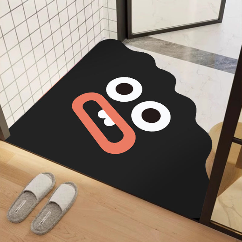 Playful Cartoon-Themed Bath Mat