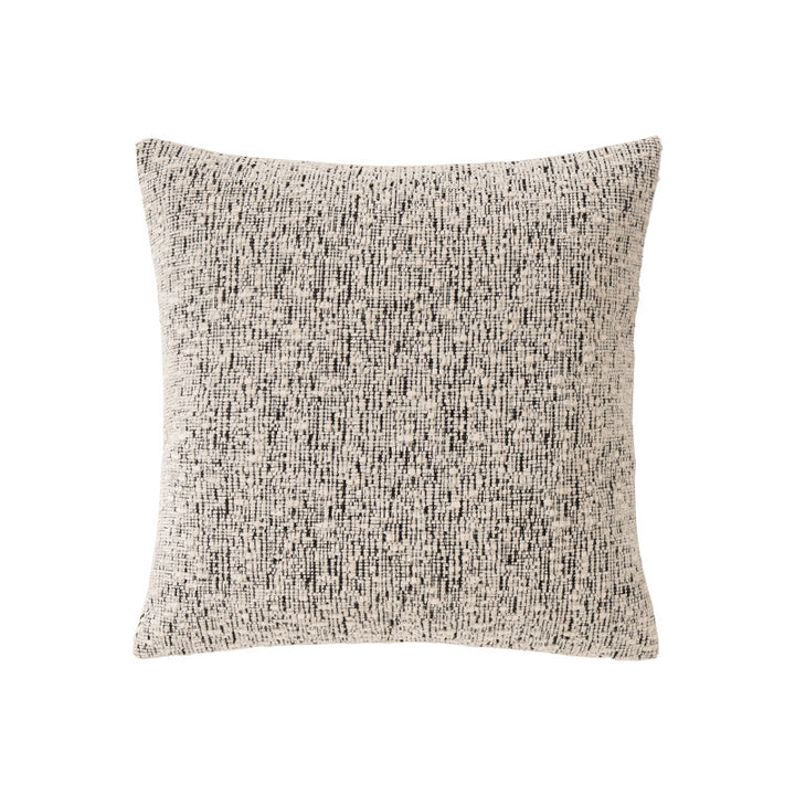 Rectangular chenille decorative cushion with textured surface