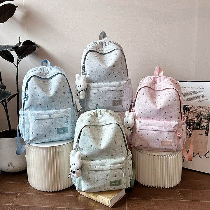 Star-Embellished Casual Backpack Kalsten