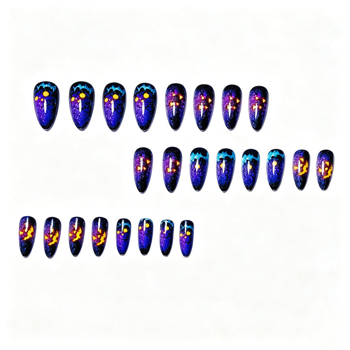 Spooky Pumpkin Themed Nail Art Kalsten